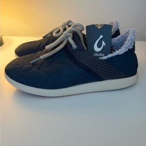 NWT OluKai Mahiki Sherpa Lined Slip-On Shoes, Size 9